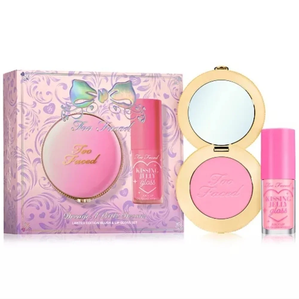 🔴 TOO FACED Dream A Little Dream Limited Edition Blush & Lip Gloss Set